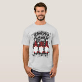 Kabouter geruite Kerst Wonderbare Tijd Vakantie T-shirt (Voorkant volledig)