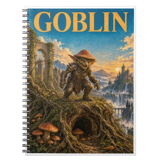 Kabouter, Gotisch Fantasie Monster Notitieboek (Voorkant)