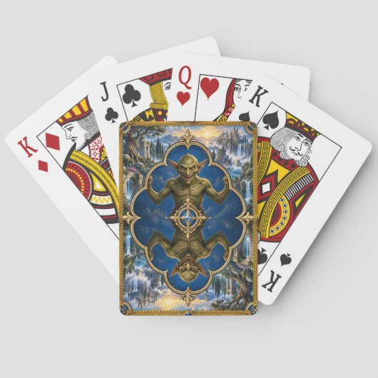 Kabouter, Gotische Fantasy Monster Pokerkaarten (Achterkant)