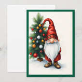 Kabouter Grappig Trendy Wispelturig Fantasie Geen Feestdagenkaart (Voorkant / Achterkant)