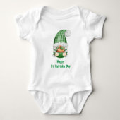 Kabouter groen schattig St. Patrick's Day Romper (Voorkant)