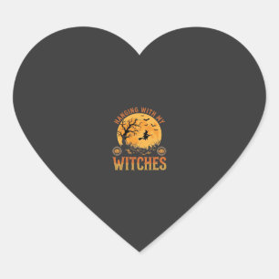 Kabouter Halloween met mijn Heksen Hart Sticker