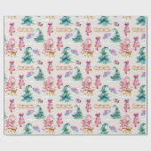 Kabouter Hert Kerstmis Cadeaupapier (Vlak)