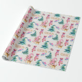 Kabouter Hert Kerstmis Cadeaupapier (Uitgerold)