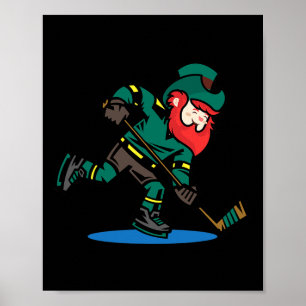 Kabouter Ijsveld Hockey Grappige St. Patrick's Dag Poster