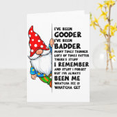 Kabouter Ik Ben Goeder Ik Ben Slechter Vaak T Kaart (Gele Bloem)