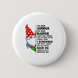 Kabouter Ik Ben Goeder Ik Ben Slechter Vaak T Ronde Button 5,7 Cm
