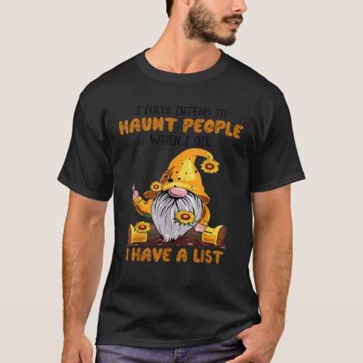 Kabouter Ik ben van plan om mensen te achtervolgen T-shirt (Voorkant)