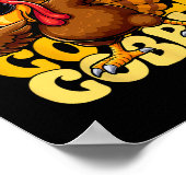 Kabouter Kabouter Kerstmis Happy Thanksgiving Mann Poster (Hoek)