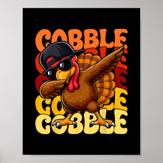 Kabouter Kabouter Kerstmis Happy Thanksgiving Mann Poster (Voorkant)