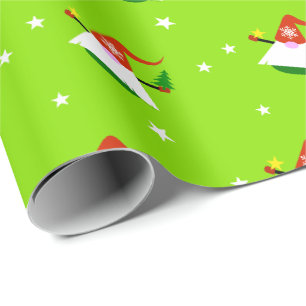 Kabouter Kerst   Cadeaupapier