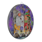 Kabouter Kerst Dartbord (Voorkant Links)