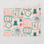 Kabouter Kerst Icon Patroon Feestdagenkaart (Voorkant)