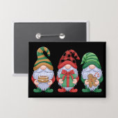 Kabouter Kerst Kabouters Schattige Kaboutertjes Va Button (Voorkant / Achterkant)