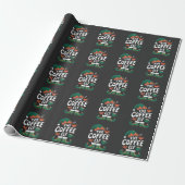 Kabouter Kerst Kerstmis Mopshout Caffeïne Kerstlie Cadeaupapier (Uitgerold)