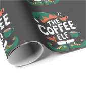 Kabouter Kerst Kerstmis Mopshout Caffeïne Kerstlie Cadeaupapier (Rol Hoek)