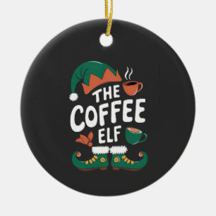 Kabouter Kerst Kerstmis Mopshout Caffeïne Kerstlie Keramisch Ornament