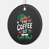 Kabouter Kerst Kerstmis Mopshout Caffeïne Kerstlie Keramisch Ornament (Links)