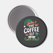 Kabouter Kerst Kerstmis Mopshout Caffeïne Kerstlie Magneet (Voorkant / Achterkant)