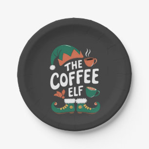 Kabouter Kerst Kerstmis Mopshout Caffeïne Kerstlie Papieren Bordje