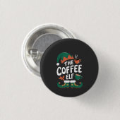 Kabouter Kerst Kerstmis Mopshout Caffeïne Kerstlie Ronde Button 3,2 Cm (Voorkant /achterkant)