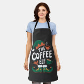 Kabouter Kerst Kerstmis Mopshout Caffeïne Kerstlie Schort (Gedragen)