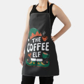 Kabouter Kerst Kerstmis Mopshout Caffeïne Kerstlie Schort (Insitu)