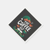 Kabouter Kerst Kerstmis Mopshout Caffeïne Kerstlie Servet (Hoek)
