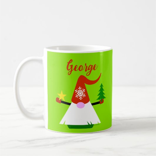 Kabouter Kerst Koffiemok (Links)