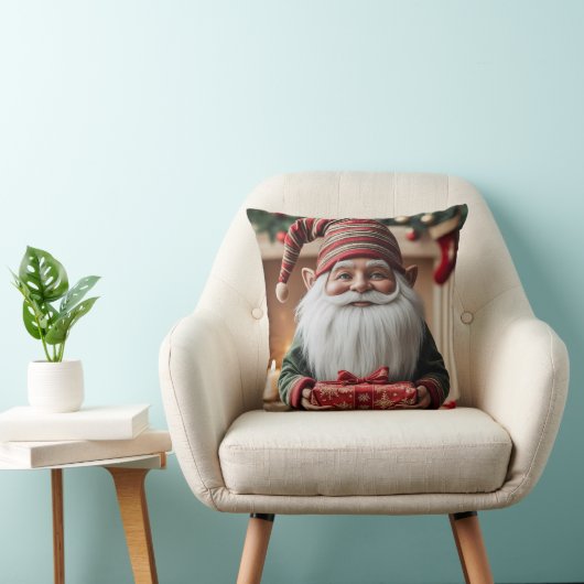 Kabouter kerst  kussen (Stoel)