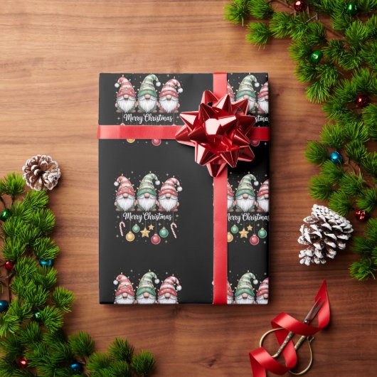 Kabouter Kerst Licht Familie Kabouter Kerst Matchi Cadeaupapier (Feestdagen Geschenken)