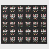Kabouter Kerst Licht Familie Kabouter Kerst Matchi Cadeaupapier (Vlak)