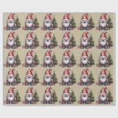 Kabouter Kerst Winter Seizoen Kabouter Liefhebber  Cadeaupapier (Vlak)