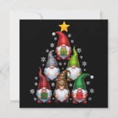 Kabouter Kerstboom Grappig Kerstfeest Vakantie  Feestdagenkaart (Voorkant)