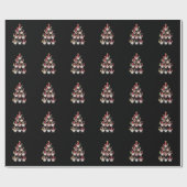 Kabouter Kerstboom Grappig Kerstvakantie Cadeaupapier (Vlak)