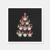 Kabouter Kerstboom Grappig Kerstvakantie Servet (Voorkant)