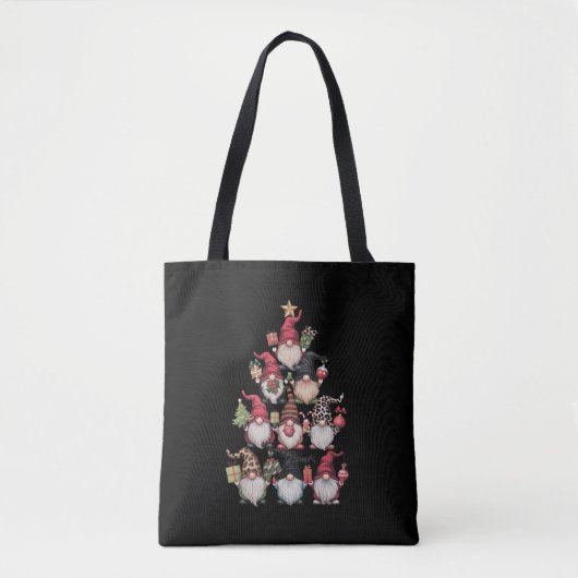 Kabouter Kerstboom Grappig Kerstvakantie Tote Bag (Voorkant)
