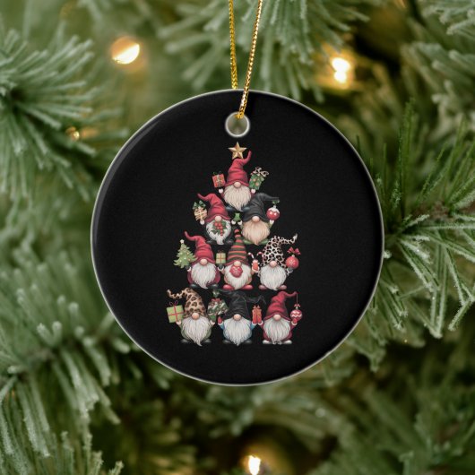 Kabouter Kerstboom Grappige Kerst Vakantie Keramisch Ornament (Boom)