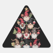 Kabouter Kerstboom Grappige Kerst Vakantie Sticker (Voorkant)