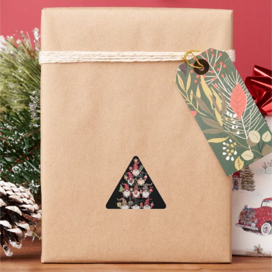 Kabouter Kerstboom Grappige Kerst Vakantie Sticker (Feestdagen)