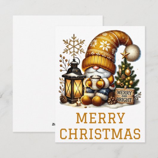 Kabouter Kerstkaart (Voorkant / Achterkant)