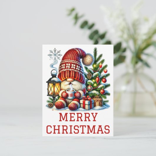 Kabouter Kerstkaart (Staand voorkant)