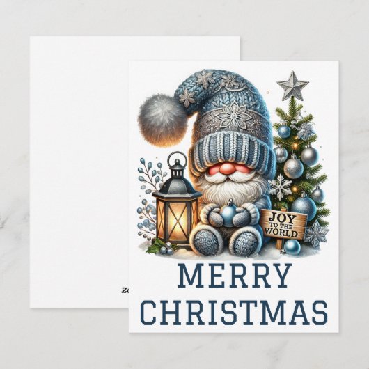 Kabouter Kerstkaart (Voorkant / Achterkant)
