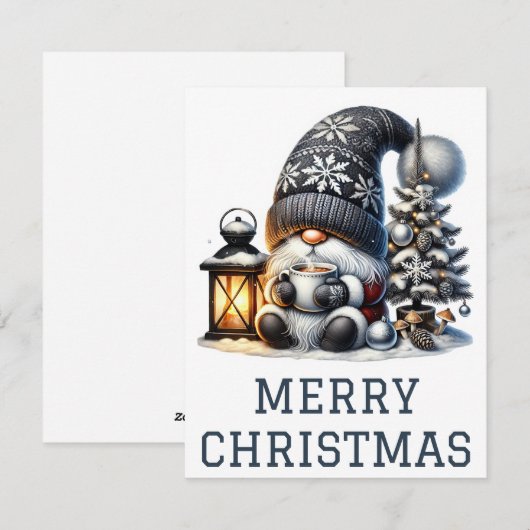 Kabouter Kerstkaart (Voorkant / Achterkant)