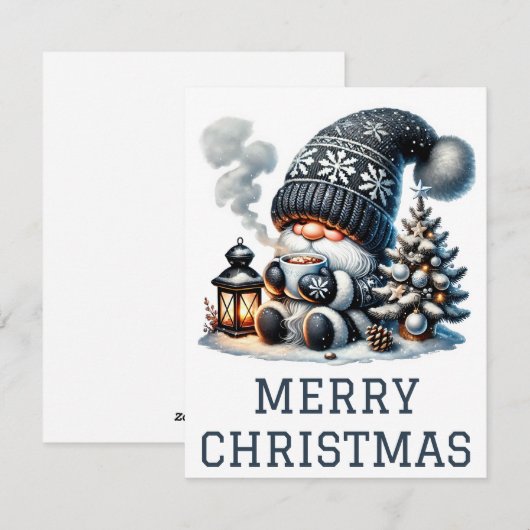 Kabouter Kerstkaart (Voorkant / Achterkant)