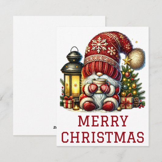 Kabouter Kerstkaart (Voorkant / Achterkant)