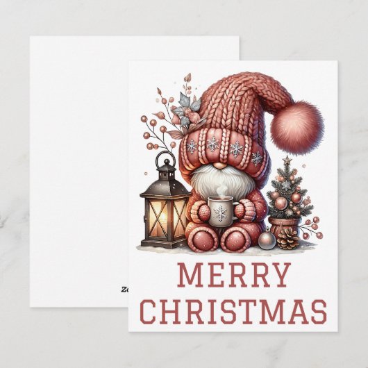 Kabouter Kerstkaart (Voorkant / Achterkant)