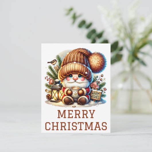 Kabouter Kerstkaart (Staand voorkant)