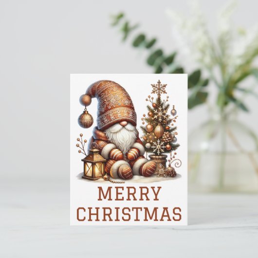 Kabouter Kerstkaart (Staand voorkant)