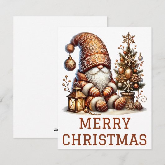Kabouter Kerstkaart (Voorkant / Achterkant)